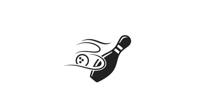 Bowling Ball Hitting Pin
