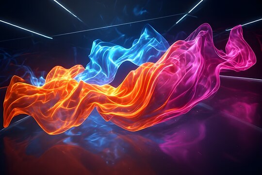 abstract background with fire