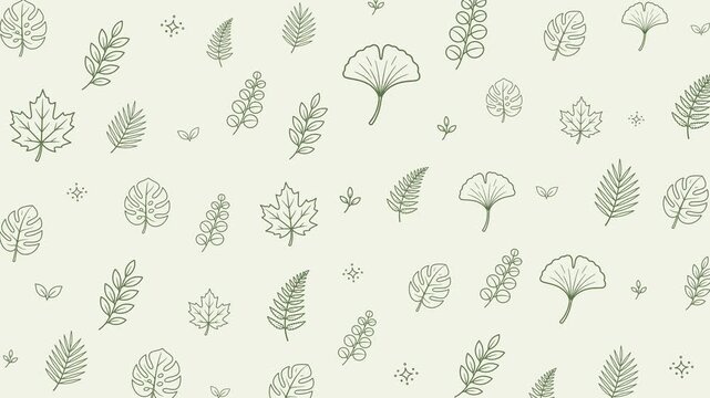 Leaf Floral Pattern Botanical Background