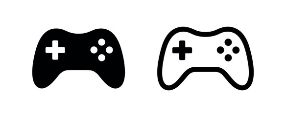 Video Game Controller Gamepad Vector Icon Set - Gaming Device and Entertainment Symbol © liubomir118809
