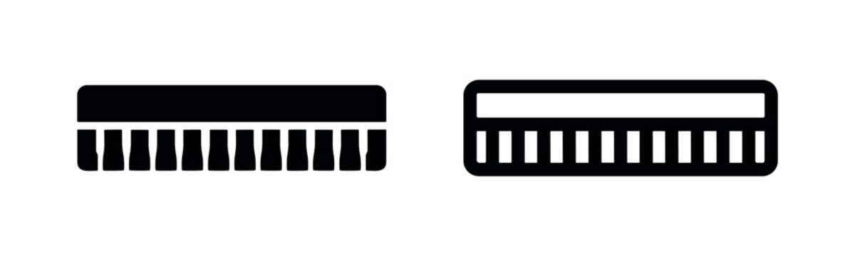 Keyboard icon, musical instrument symbol