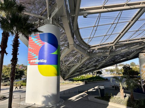 SoFi Stadium in Los Angeles hosting the FIFA World Cup 2026 USA vs Turkey game