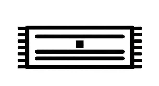 Memory Module or RAM Chip Icon