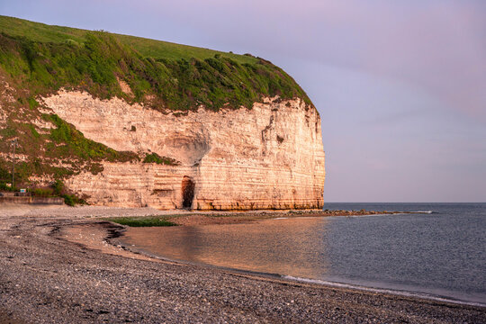 Scenic view of Yport near &Eacute;tretat on the Normandy coast of France featuring dramatic cliffs peaceful beaches and charming seaside scenery.