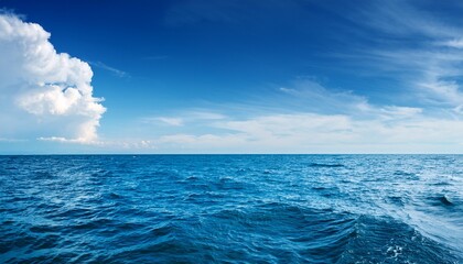 Sea Ocean With Blue Sky