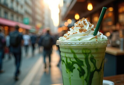 City Energy Rush Green Tea Frappuccino Blended Refreshment Urban Experience