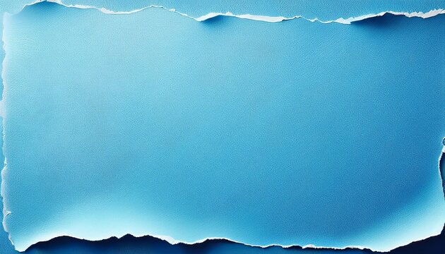 Light Blue Paper With Torn Edges Texture For Using As Text Box
