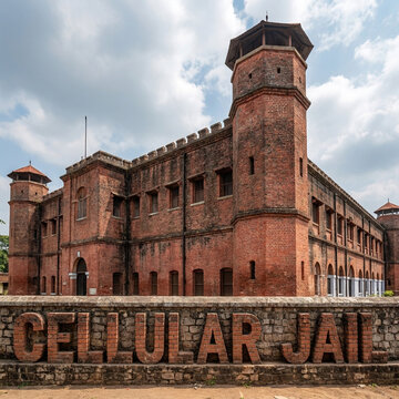 Historic Cellular Jail national memorial monument in Port Blair Andaman India
