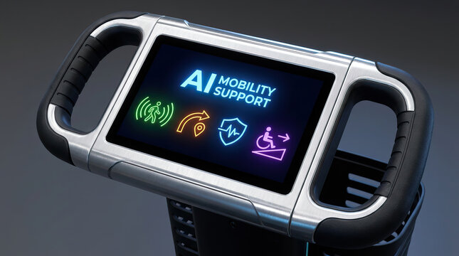 AI mobility support device with technology for independent living enhancing accessibility and safety for users with mobility challenges in modern environments