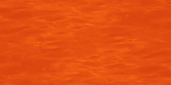 Vibrant orange water surface texture with gentle ripples, abstract liquid background reflecting warm sunset lighting
