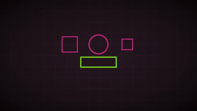 Pink Chartreuse End Screen Outro Card Social Template Animated
