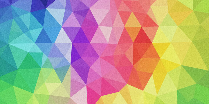 Polygonal pattern with vibrant rainbow colors a geometric vector illustration triangle design multicolored colorful abstract