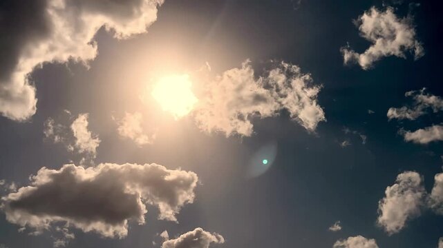 黄砂イメージの空　タイムラプス