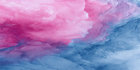 Fototapeta premium abstract swirls of pastel pink and soft blue paint, creating a dreamlike and ethereal texture, perfect for backgrounds.