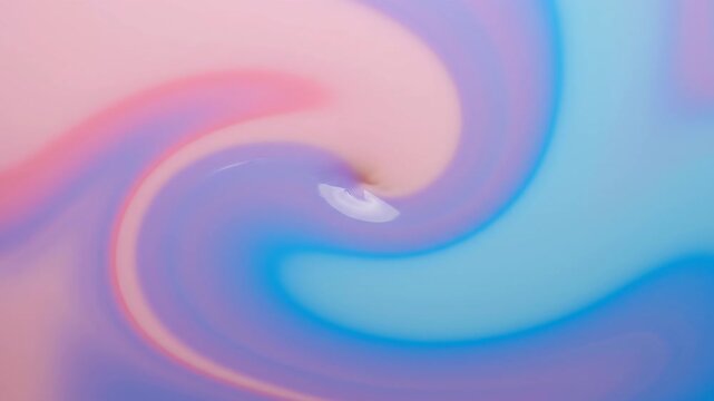 Abstract swirl of soft pastel colors with a small white object floating in a dreamy, ethereal atmosphere.