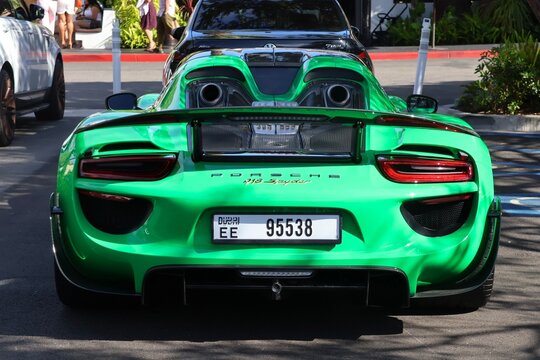 Rare Porsche 918 Spyder Supercar with Dubai Plates in 2026