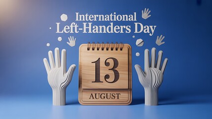 International left handers day calendar date 13 august