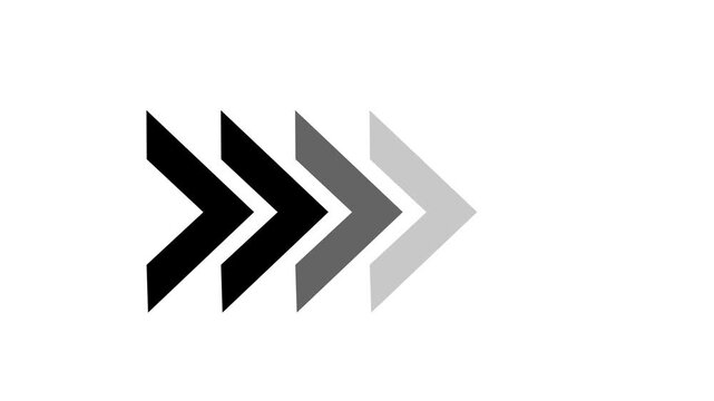 Close-up of a modern digital interface featuring a sleek white arrow on a clean minimalist background, for user experience, web navigation, and, interactive media projects