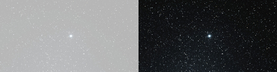 bstract space background with stars glittering texture dark and light sidе. Starry night sky and light galaxy cosmic background © Olga