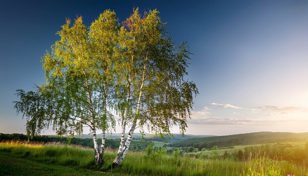 beautiful birch tree