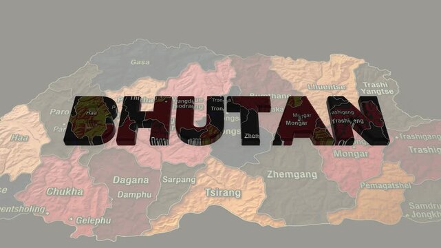 Bhutan Map