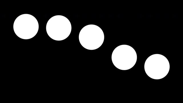 Loading Animation. loading symbol indicating progress or processing. A series of circles arranged diagonally.	