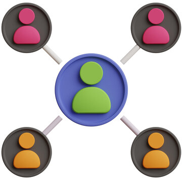 Affiliate 3D Icon Illustration for your website, user interface, and presentation. Affiliate 3D render Illustration.
