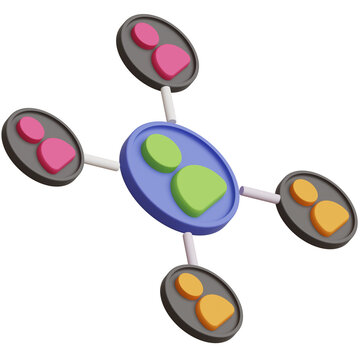 Affiliate 3D Icon Illustration for your website, user interface, and presentation. Affiliate 3D render Illustration.