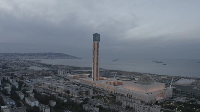 Urban Landscape of Algiers and Djamaa el Djazair Mosque