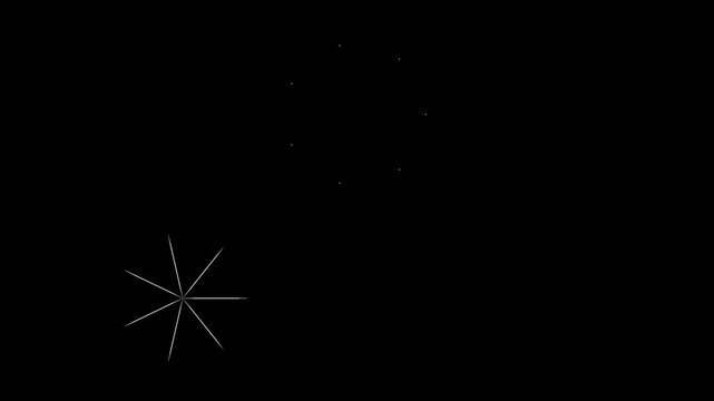 Dynamic firework circle explosion animation, bright sparkle burst, abstract line effects, green screen background seamless ultra  4k .mp4