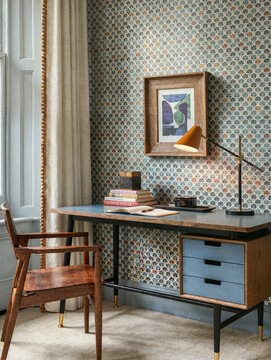 mid century modern working desk