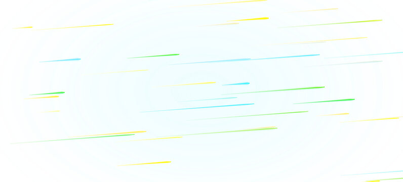 Blue cyan neon circular spiral wave with colorful laser streak on light blue background