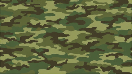 A close-up view of a green camouflage pattern on fabric © Stock Image Paradise