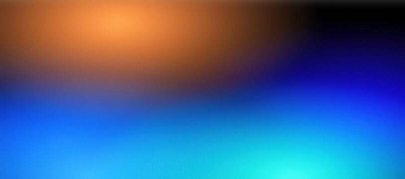 Dark blue teal orange gradient banner background with warm cool contrast for design