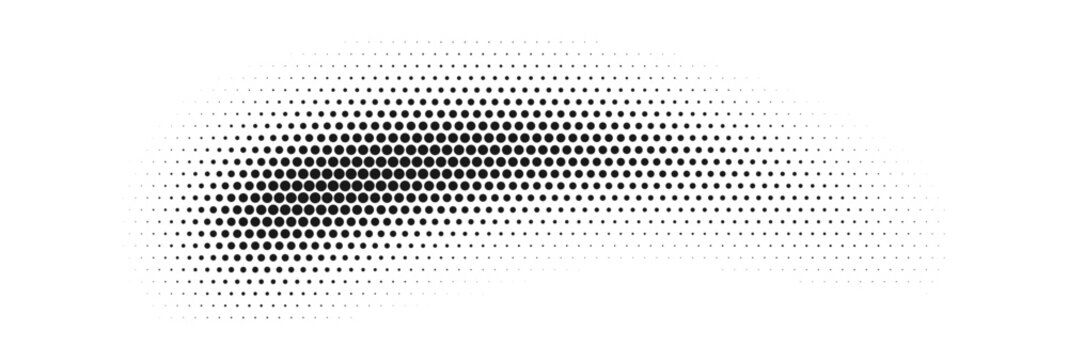 Halftone Dots Gradient Swoosh Background