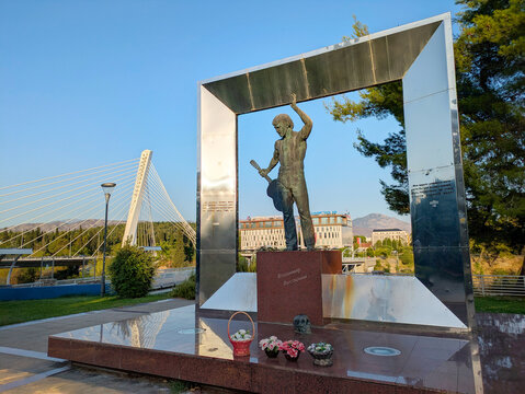 Vladimir Vysotsky monument Podgorica Montenegro