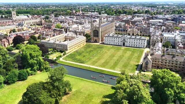King's College Cambridge 4K Aerial Drone Footage