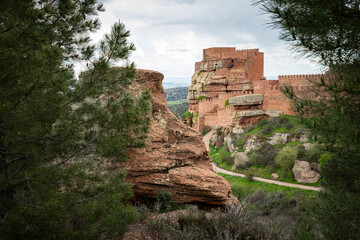 view of the medieval castle of Peracense, comarca of Jiloca, province of Teruel, Aragon, Spain © Jorge Anastacio