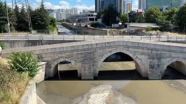 The Papaz Bridge in Istanbul, Turkey, was built by the Ottomans.