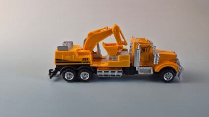 Toy bulldozer excavator © MJ Studio CA