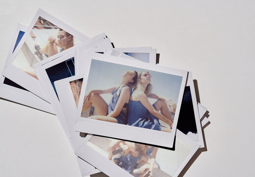 Mockup of Polaroids
