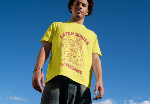 Mockup of t-shirt