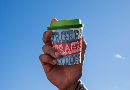Mockup of  Takeaway Cup
