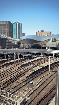 Birmingham New Street Railway Station and Grand Central Modern Architecture, West Midlands, UK