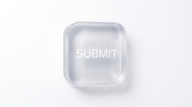 Glossy white submit button with rounded corners