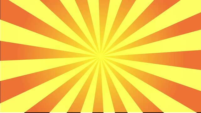 Abstract retro vintage background loop in 4k resolution, seamless radial wave animation, dynamic geometric light burst texture backdrop, retro radial pattern for motion and broadcast, 4k video