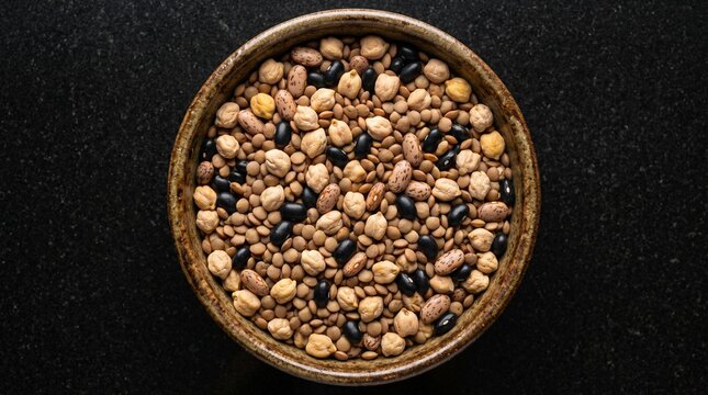 Taz&oacute;n artesanal con legumbres naturales nutritivas