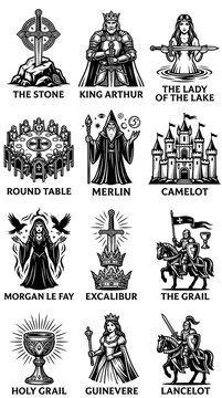 King Arthur Legend: Excalibur, Merlin, Camelot, Holy Grail & Knights