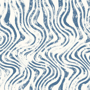 Abstract Wavy Stripes Seamless Pattern