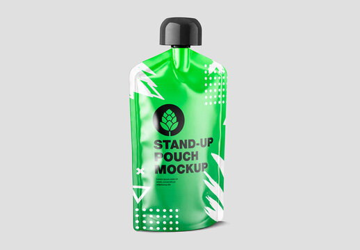 Spouted Pouch Packaging Mockup